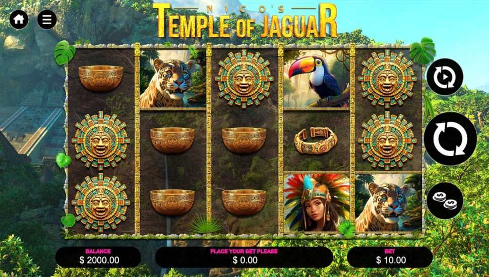 Nico’s Temple of Jaguar slot gameplay