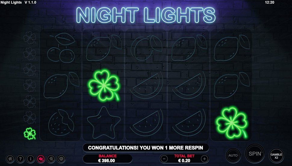 Night Lights slot free spins