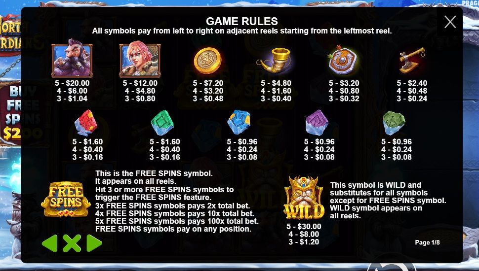 North Guardians Slot Review | Demo & Free Play | RTP Check