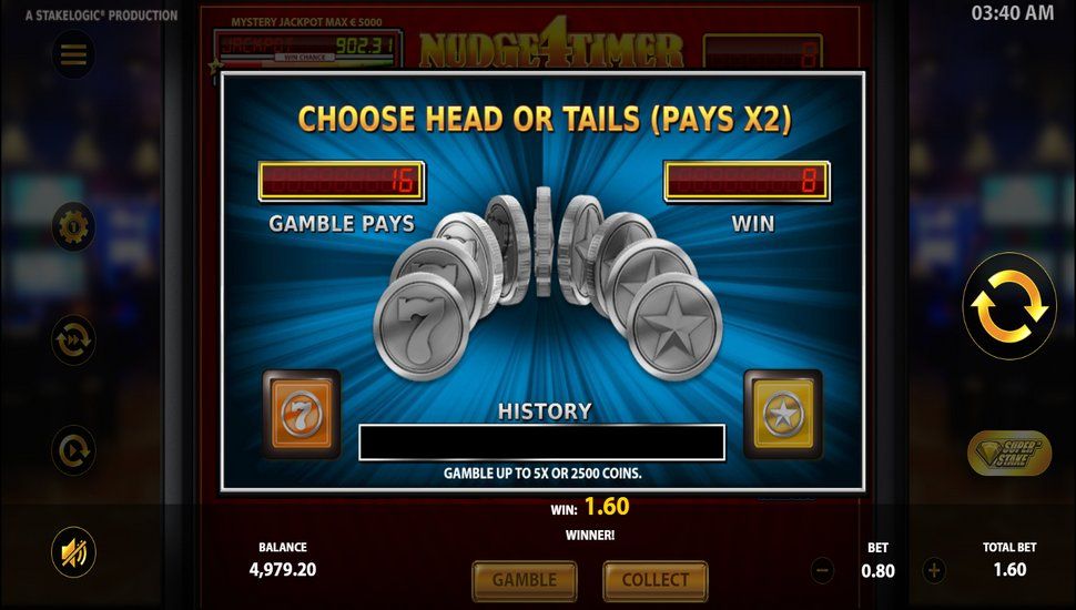 Nudge4Timer Slot - Gamble Feature