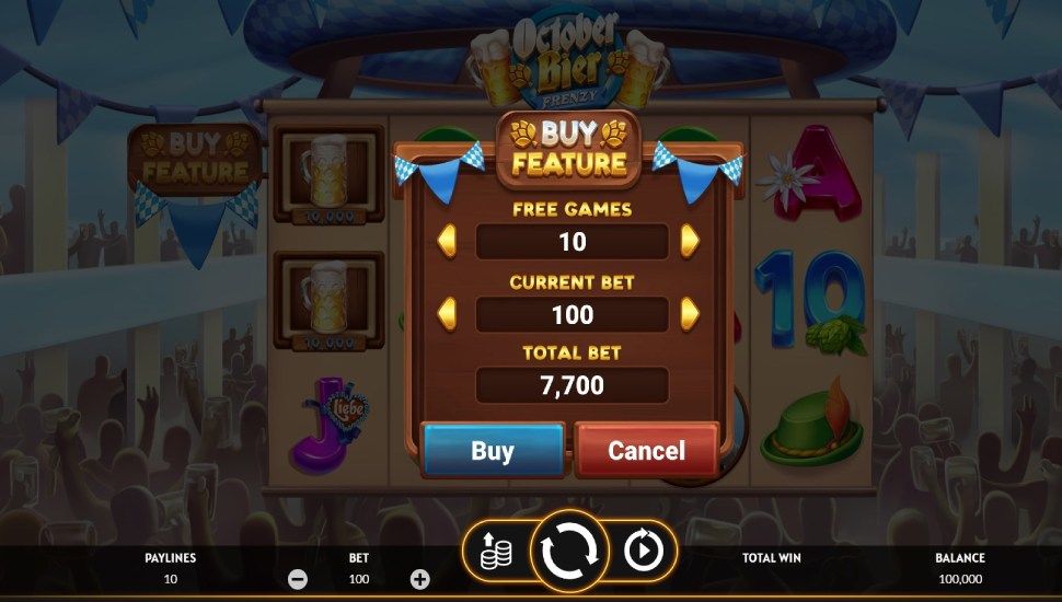 October Bier Frenzy slot - feature