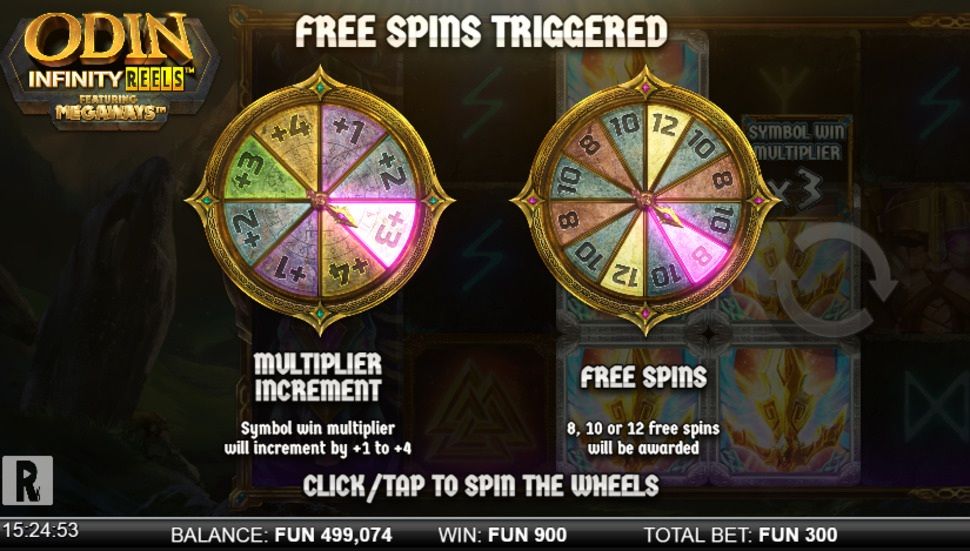 Odin Infinity Reels free spins