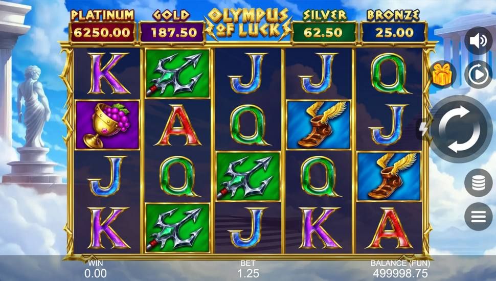 Olympus of Luck: Hold the Spin slot gameplay