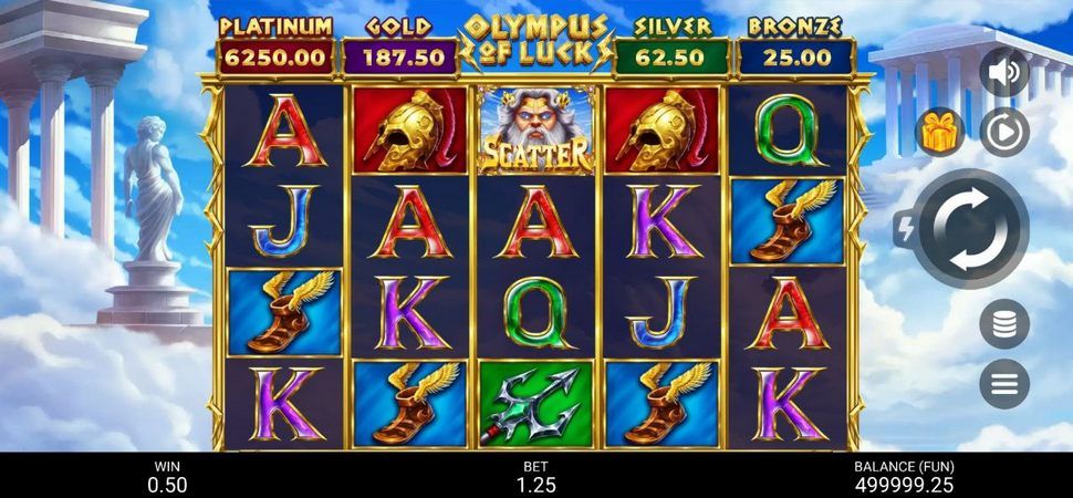Olympus of Luck: Hold the Spin slot mobile