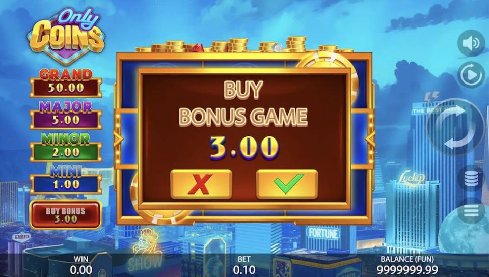 Only Coins slot Buy Bonus Feature