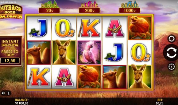 Outback Gold Hold and Win