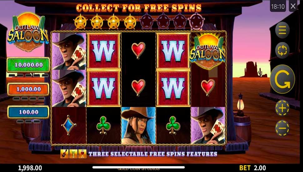 Outlaw saloon slot mobile