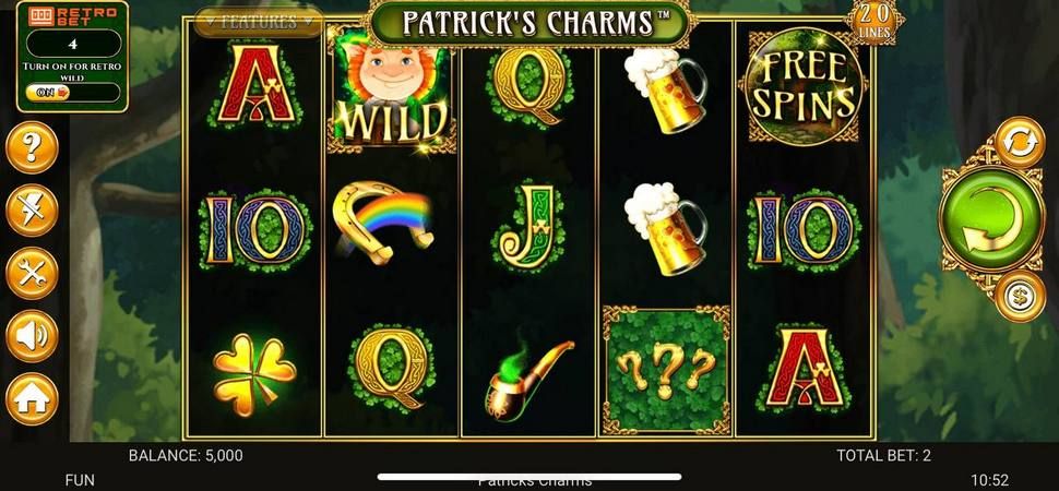 Patrick's charms slot mobile