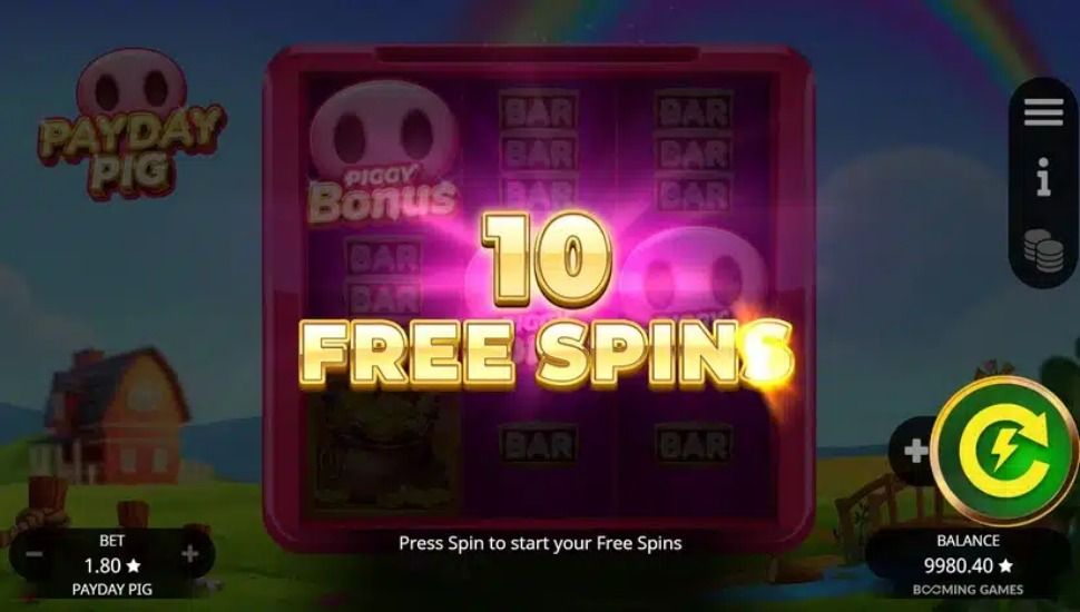 Payday Pig slot - feature