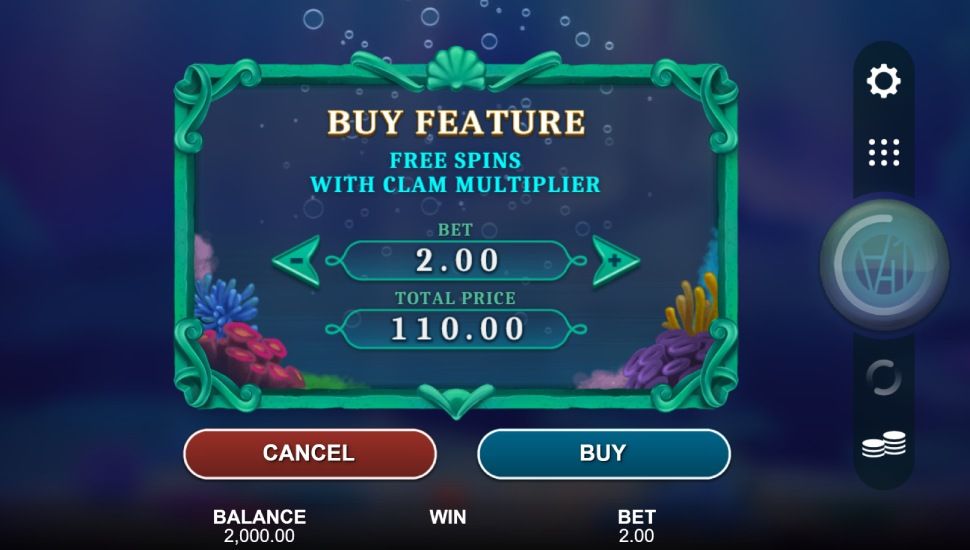 Pearl Catcher slot - feature