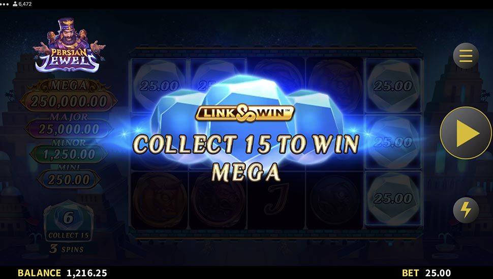 Persian Jewels slot Link Win Feature