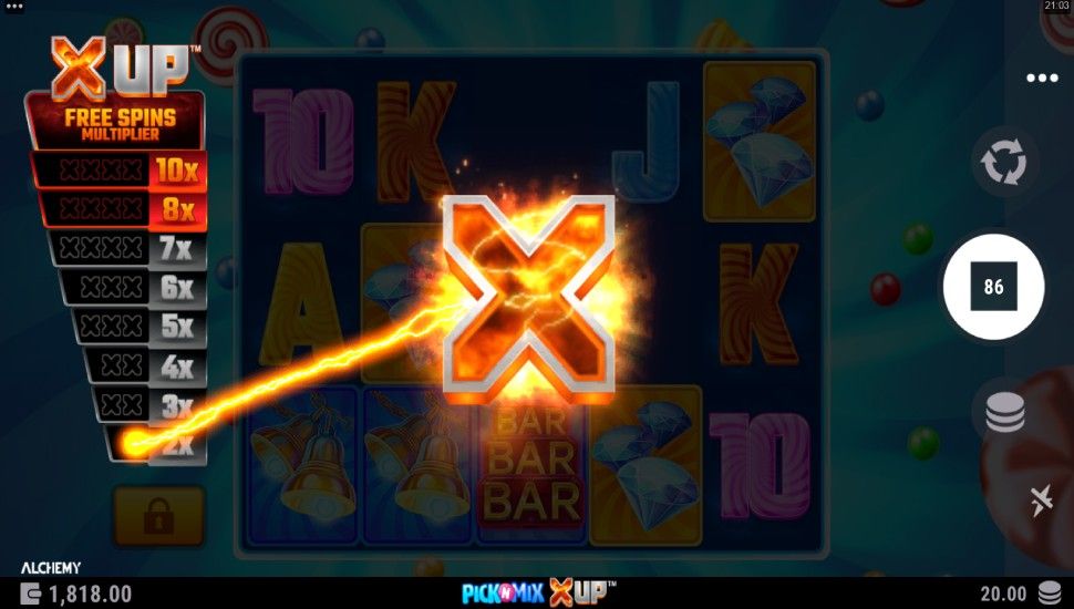 Pick n Mix X UP slot - feature