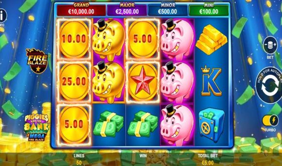 Piggies and the Bank Mega Fire Blaze