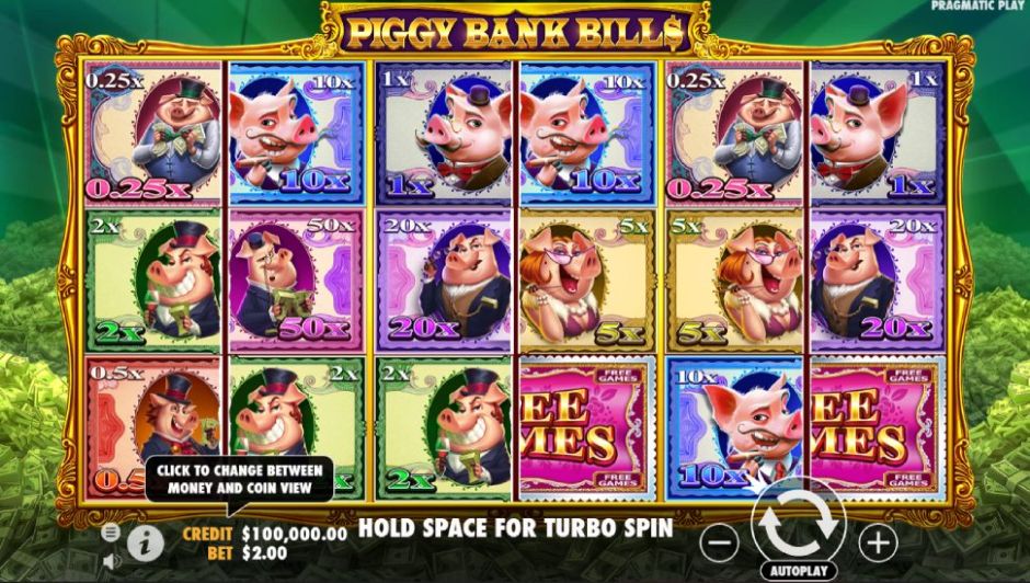 Piggy Bank Bills Theme