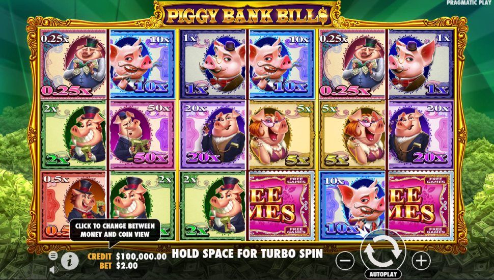 Piggy Bank Bills Slot by Pragmatic Play preview
