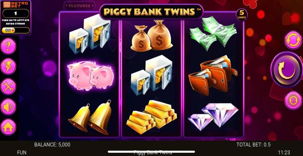 Piggy Bank Twins slot mobile