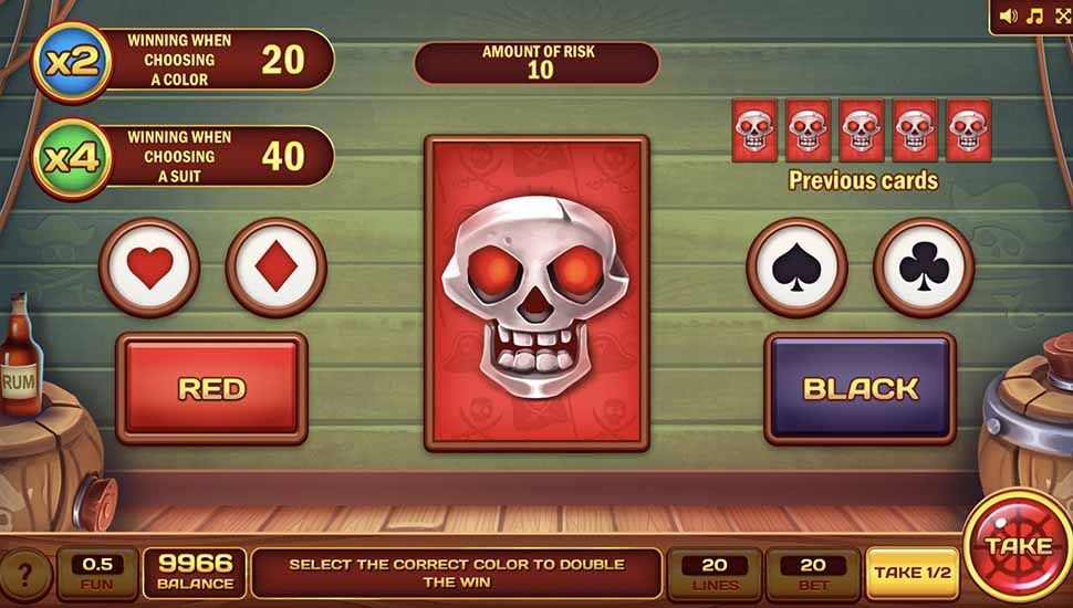 Pirate Iron Hook slot risk game