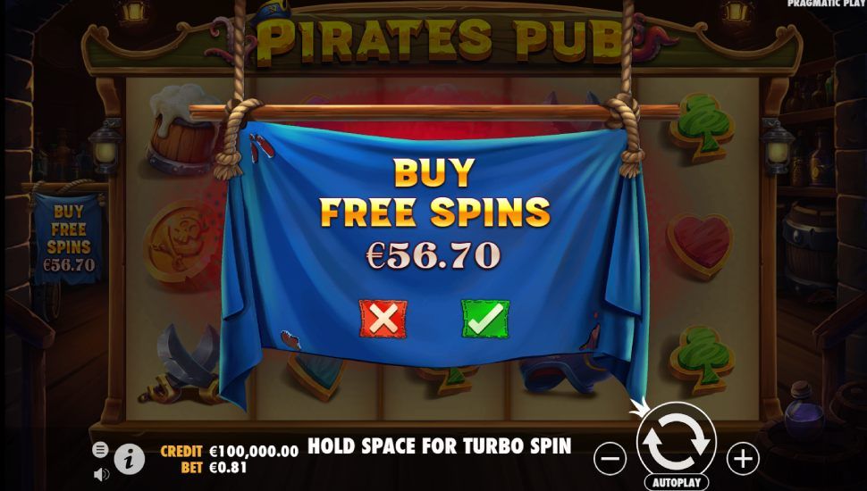 Pirates Pub slot - feature