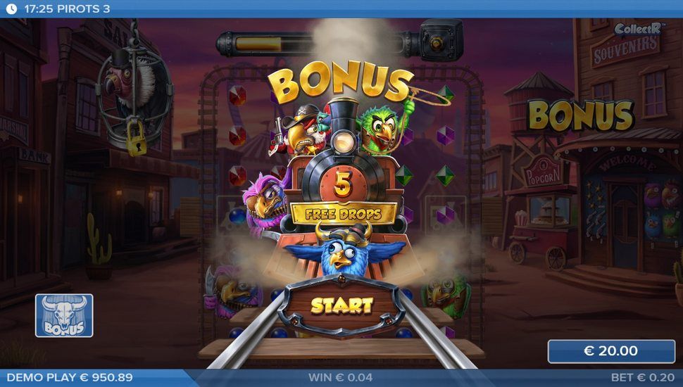 Pirots 3 slot Bonus