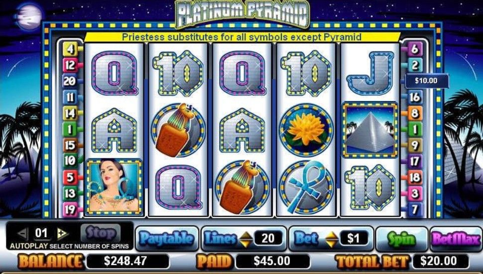 Platinum Pyramid Online Slot by CryptoLogic preview