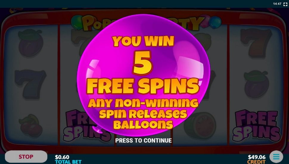 Poppin party slot free spins