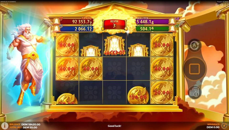 Power of Zeus Slot Hold & Earn Jackpot Bonus