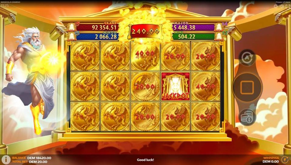 Power of Zeus Slot Progressive Jackpots