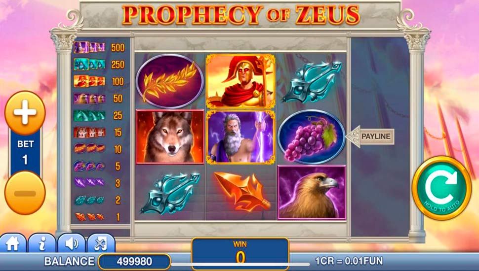 Prophecy of Zeus 3x3 slot mobile