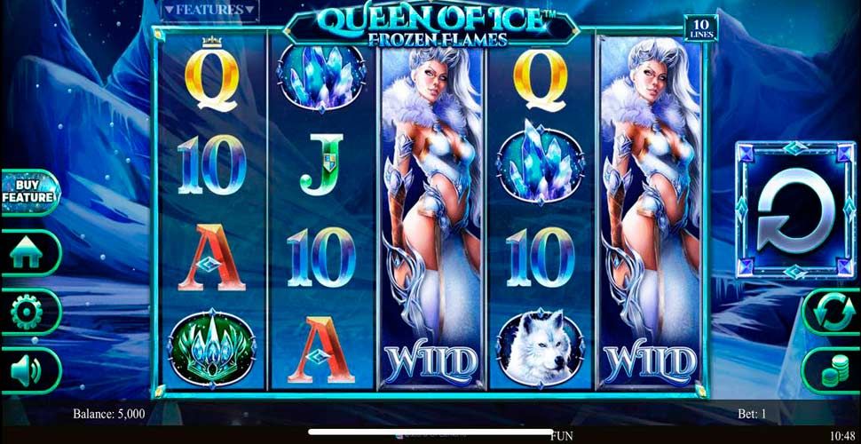 Queen of Ice Frozen Flames slot mobile