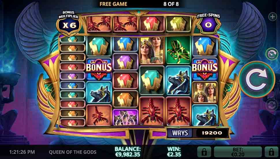 Queen of The Gods slot free spins