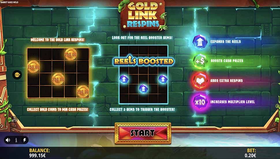Rabbit Goes Wild slot Gold Link Respins