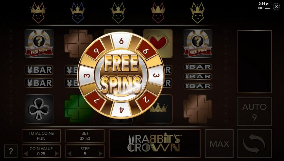 Rabbit's Crown slot Free spins
