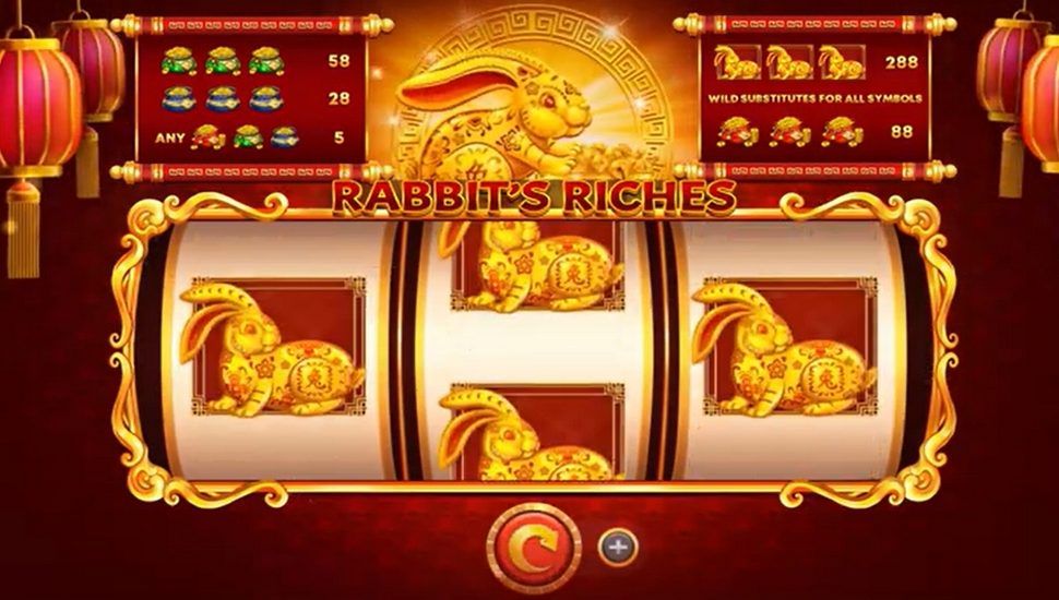Rabbits riches slot Wild Feature