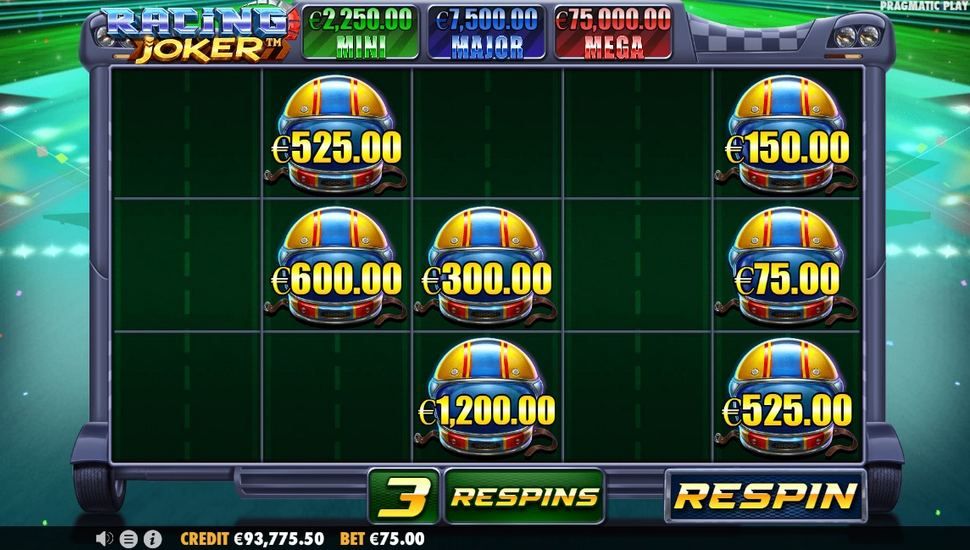 Racing Joker slot money respins