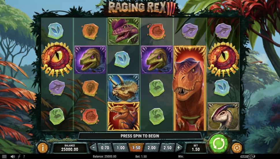 Raging Rex 3 slot gameplay