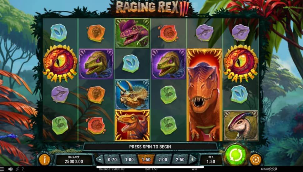 Raging Rex 3 slot mobile
