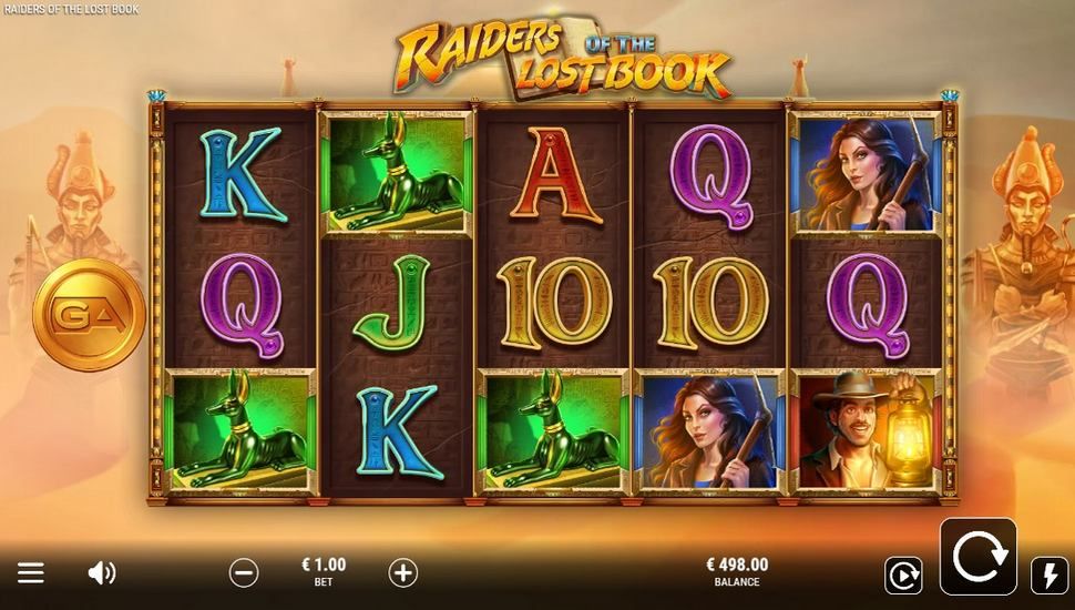 Raiders of the Lost Book slot gameplay