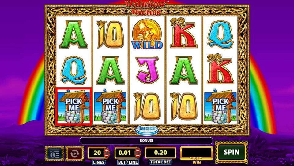 Rainbow Riches slot Wishing Well Feature