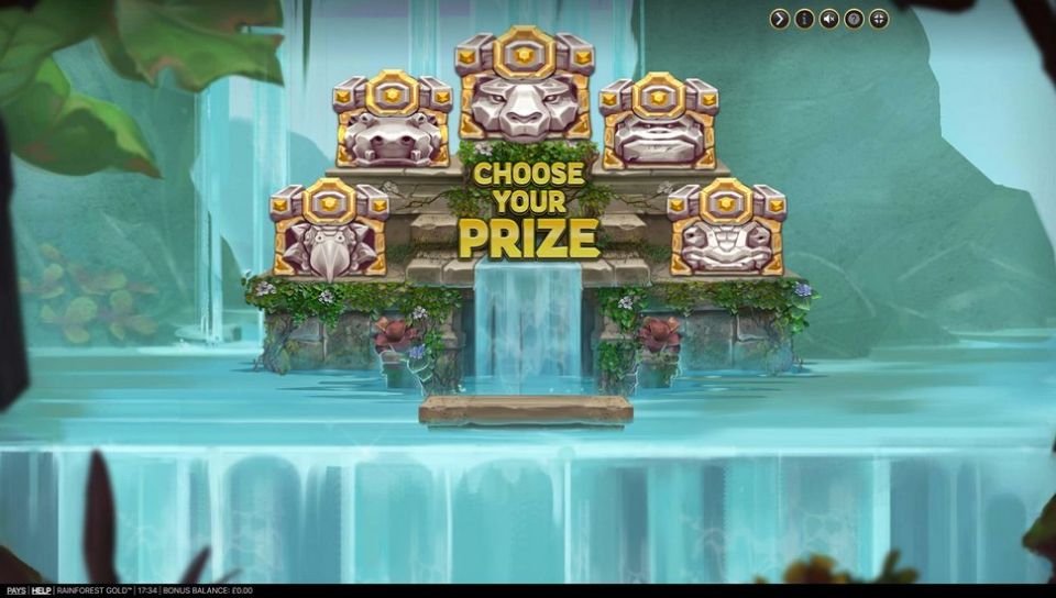 Rainforest Gold slot wild treasure bonus