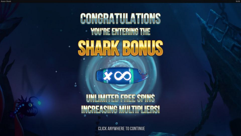 Razor Shark slot free spins