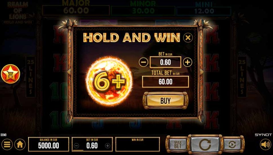 Realm of Lions Slot Bonus Buy