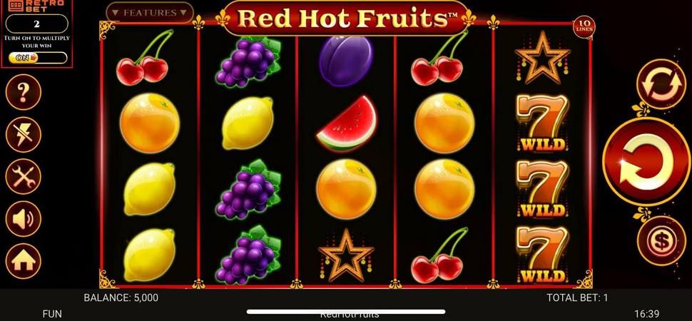 Red hot fruits slot mobile