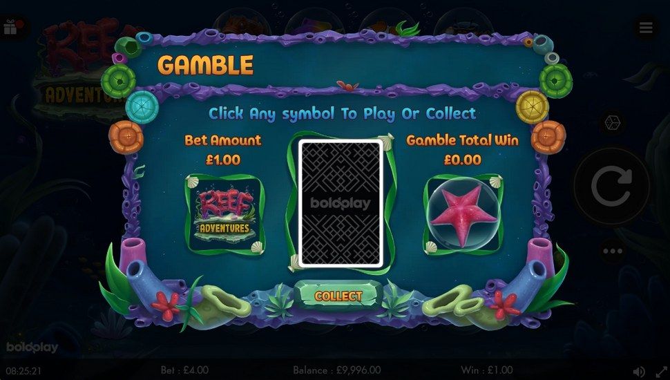 Reef adventures slot gamble