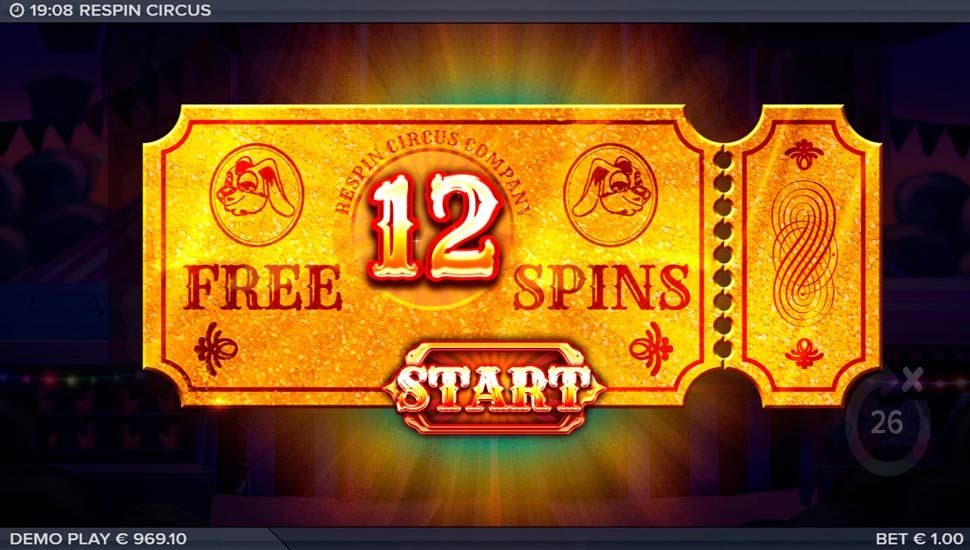Respin Circus slot Free Spins