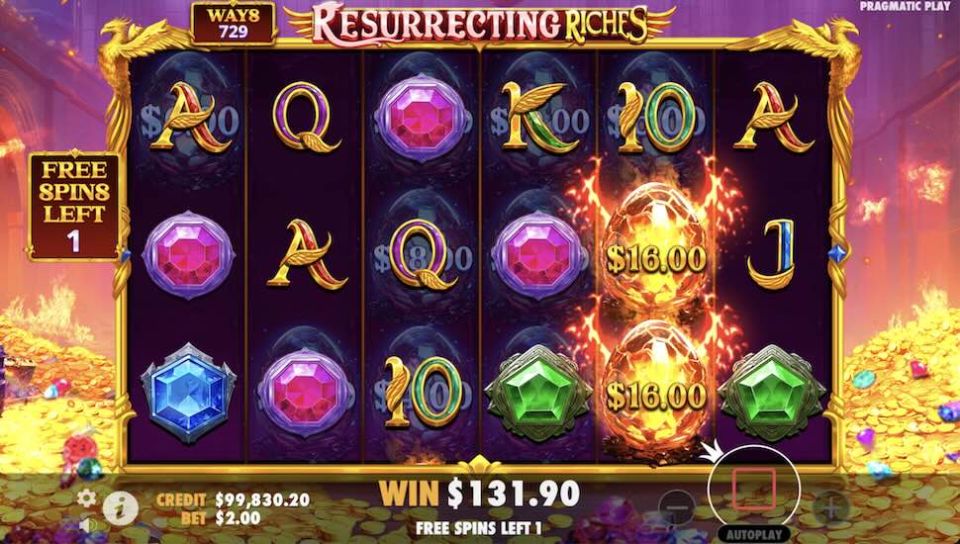 Resurrecting Riches slot Respin Feature