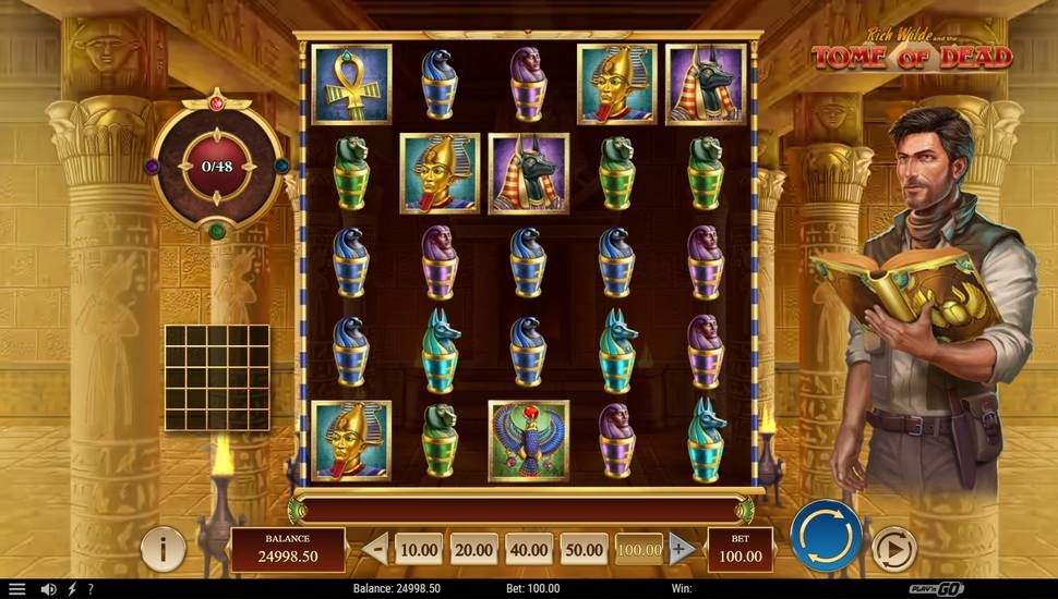Rich Wilde and the Tome of Dead slot gameplay