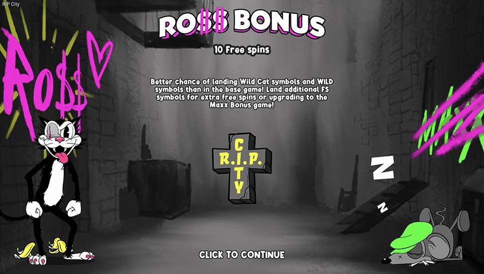 RIP City slot Ross Bonus Free Spins