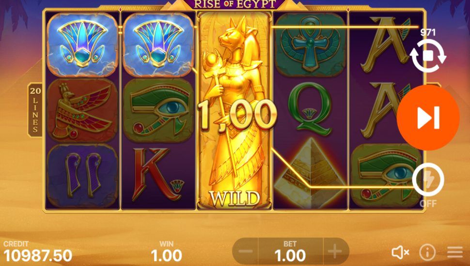 Rise of Egypt slot - feature