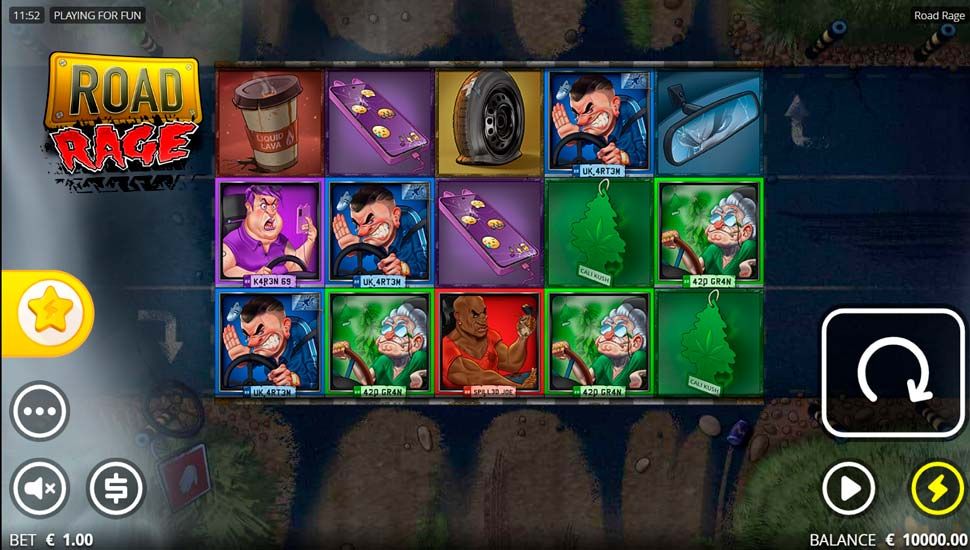 Road Rage slot gameplay