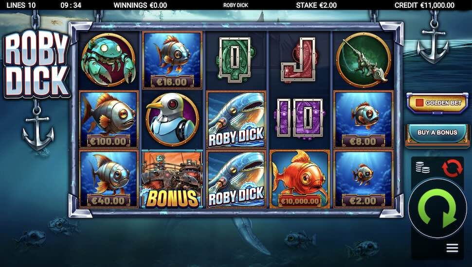 Roby Dick slot Gameplay